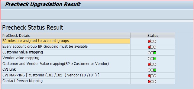 precheck upgradation report 2